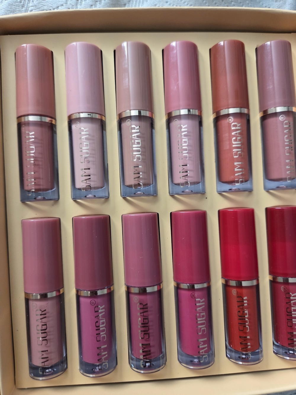 Sugar Liquid Lipstick Set — Nude, Rose, Pink, Coral, Red Shades